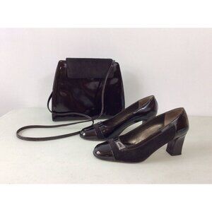 Roberto Capucci Heels Pumps Matching Purse Womens 5.5